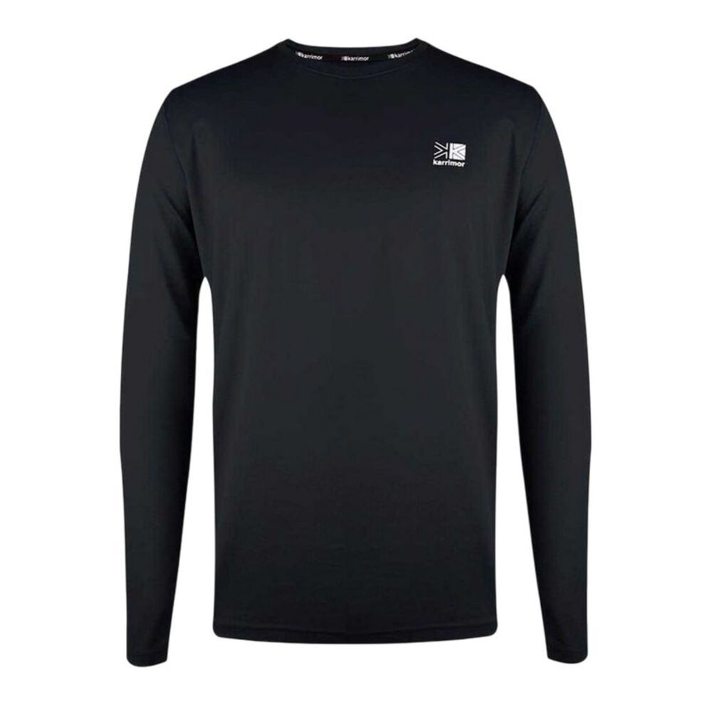 Karrimor Mens Reflective Detail Long-Sleeved T-Shirt / Black